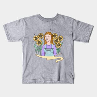 Sunflower Love Kids T-Shirt